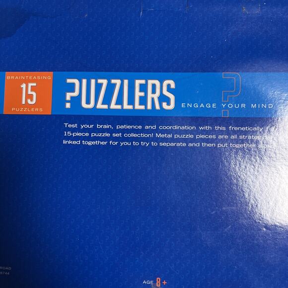 15 pieces metal brain puzzlers (box‎ is a bit damaged but NEW) - Picture 2 of 3